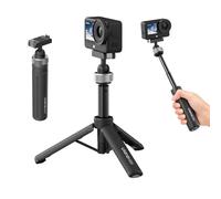 ULANZI MT95 Mini treppiede per selfie stick compatibile con DJI Action 6/Nano/Xtra Atto, Sgancio rapido magnetico, Testa a sfera a 360°, 3 in 1, Mini treppiede leggero e tascabile