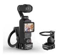 ULANZI PM01 Supporto magnetico compatibile con DJI OSMO Pocket 3, supporto per fotocamera ad espansione in alluminio con attacco a slitta fredda e supporto da 1/4", regolazione 181/270/360°, tasca