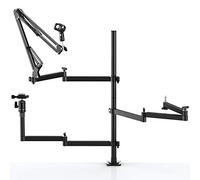Ulanzi, supporto flessibile da scrivania per webcam, supporto per microfono per Blue Yeti Snowball Yeti Nano, fotocamera, luce LED, registrazione vocale, realizzazione di podcast