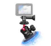 ULANZI Supporto magnetico per fotocamera GoPro, forte supporto magnetico con testa a sfera rotante a 360° e 6 magneti integrati, compatibile con GoPro Hero 11/10/9/8/7/6, DJI OSMO Action, Insta360