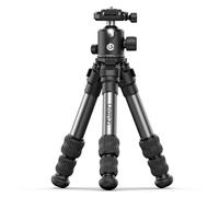 Ulanzi TT30 Mini treppiede fotocamera in alluminio con piastra a sgancio rapido Uka/F38/Arca-Swisss, Pesa 848 g, 13-44 cm, Treppiede da Viaggio con testa a sfera 360°, Carico 20 kg