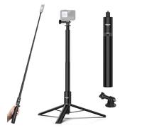 ULANZI TT52 Selfie stick treppiede da 150 cm per Insta360 X3/X4/X5/GO 3/Flow/ONE RS/GO 2/ONE X2/ONE R/ONE X/ONE, Bastone action cam, Monopiede fotografico compatibile con DJI