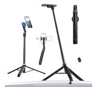 ULANZI TT88 Treppiede Magnetico per iPhone 17, Bastone per Selfie Estensibile da 57" con Telecomando, Clip per Telefono 2-in-1 e Supporti Doppi Cold Shoe - Supporto Treppiede per Telefono Leggero per