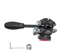 ULANZI U-190 - Testa fluida video per treppiede, testa panoramica a sfera panoramica con piastra Arca Swiss a sgancio rapido, attrezzatura per riprese video per fotocamera compatta carico fino a 3 kg