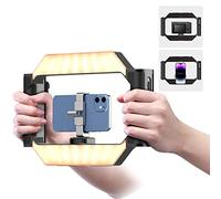 ULANZI U-Rig Smartphone Video Rig con Luce, 2500K-9000K, Stabilizzatore per Telefoni Cellulari, Compatibile con iPhone Galaxy Huawei, Smartphone da 4-7 Pollici e Fotocamere SLR
