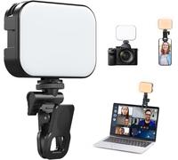 ULANZI VL100X Luce Selfie con Clip | Lampada Video LED 2000 mAh Batteria 3 Mo...