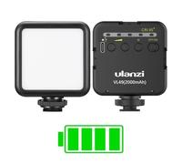 ULANZI VL49 Luce Fotografico con Batteria Ricaricabile 2000mAH | Pannello LED 3 Slitte Flash, Faretto Led Fotografia 5500K,4 Livelli Luminosità,Per DJI Osmo Pocket 2 3 4,Riprese Video o Vlog