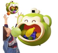 ulapithi Cerchio da basket per bambini, cerchio da basket per bambini piccoli - Set di cerchi da basket per bambini, anello da basket per bambini Bobblehead, cerchio da basket con testa di scimmia con