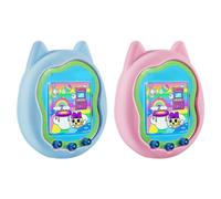 ulapithi Custodie in Silicone Morbido Per Tamagot-chi Uni, Custodia in Silicone Antiurto Antigraffio, Carino Gatto Forma Console di Gioco Custodia, Tamagot-chi Uni Per Adulti Bambini