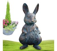 ulapithi Figure di Animali in Miniatura,Figurine di Animali Fattoria - Ornamenti da giardino con sculture di Animali Divertenti - La Resina Animale Fa la decorazione del giardino, statue