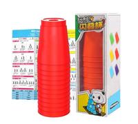 ulapithi Gioco Di Tazze Impilabili,Giocattolo Educativo Ad Incastro,Tazze Educative Da Impilare - per lo Sviluppo delle Capacità Motorie Fini di Bambini, Adulti e Bambini Piccoli in Aula