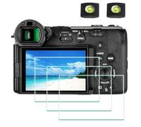 ULBTER Pellicola proteggi schermo per fotocamera Sony FX2 e copertura hot shoe [3+2 pezzi], 0,3 mm, durezza 9H, in vetro temperato, anti-graffio, anti-impronte, anti-bolle