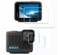 ULBTER Pellicola protettiva per GoPro Hero 4K Compact Camera + protezione obiettivo [2+2 pezzi], vetro temperato durezza 9H, anti-graffio anti-bolle