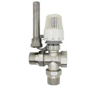 ULBTLUOYV 30-70 gradi di controllo Sistema di riscaldamento a pavimento valvola termostatica del radiatore M30*1.5 Valvola a tre vie Thermowell DN15 DN20 DN25 DN32 (DN20)