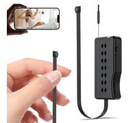 UlcherSiupoSpie Telecamera nascosta 1080P 2.4G WiFi portatile con pulsanti abbigliamento rilevatore di movimento telecamera spia 400 mAh 2 MP per casa, ufficio, esterni, animali domestici