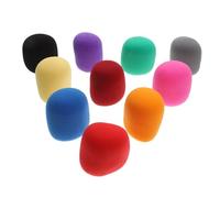 ULDIGI 10pezzi Coperture Colorate Per Microfoni Da Diverse Colorazioni Protezione Antivento Per Registrazioni e Performance Live Realizzate Morbido Materiale Traspirante