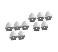 ULDIGI 10pezzi Drum Hook Triangle Shape Plating for Snare and Bass Drum Accessories Strong Replacement