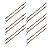 ULDIGI 12 pezzi Pennelli Calligrafia Cinese e Giapponese per Pittura Acquerello Pennelli Morbidi per Scrittura e Disegno Artistico Adatti per Stili Calligrafici Regolari Corsivi e