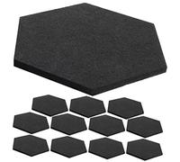 ULDIGI 12pezzi Pannelli Acustici Esagonali Per Isolamento Sonoro Pannelli Fonoassorbenti Autoadesivi Per Decorazione Di Stanze Uffici e Aule Design Elegante e Facile Da Installare