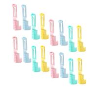 ULDIGI 16 Pezzi Anelli Separafili per Uncinetto Strumento Finger Ring Colorati per Lavori Maglia e Crochet Guida Filo Piccola per Organizzare e Separare Manuali