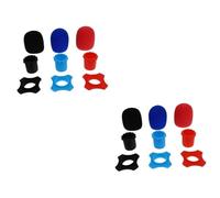 ULDIGI 18pezzi Coperture Per Microfono Antivento Kit Protettivo Con Accessori Colorati Per Microfoni Include Anelli Antiscivolo e Tappi Adatto Per Uso Professionale e Domestico