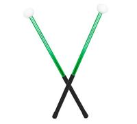 ULDIGI 1paio Bacchette Percussioni Alluminio Testa Per Esercizi Batteria Da Verde Per Concerti e Marching Band
