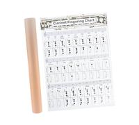 ULDIGI 1pezzi Clarinet Chord Chart for Beginners Practical Finger Guide for Easy Learning and Reference Music Chord Poster Novice Clarinet Players