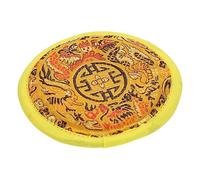 ULDIGI 1pezzi Cuscino Per Ciotola Buddha Artigianale Del Nepal Cuscino Per Campane Tibetane Accessori Per Meditazione Design e Colori Vivaci Giallo