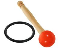 ULDIGI 1set Bacchette Per Ciotola Cantante Cristallo Mallet Con Testa Gomma e Manico Legno Accessorio Per Meditazione e Suoni Rilassanti