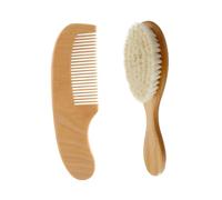 ULDIGI 1set Spazzole e Pettini Per Kit Massaggiante Legno Con Setole Morbide Per Lavaggio Sicuro Del Capello Include Spazzola e Pettine Per Scalp Massaging