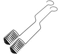 ULDIGI 2 Ganci in Ferro per Piante Aeree Tillandsia, Supporto da Parete per Balcone e Ufficio, Porta Piante Sospeso Decorativo per Tillandsia, Set da 2, Lunghezza 37 Cm