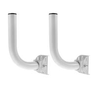 ULDIGI 2 pezzi antenna mount regolabile da esterno, staffa per antenna mast pole in acciaio inossidabile, facile da installare, adatta per -to-point esterni e client