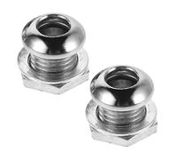 ULDIGI 2 Pezzi Drum Air Hole Vent Screws Set Easy Installation Snare Drum Ventilation Hardware For Enhanced Sound And Airflow Replacement Hollow Screw Parts For Percussion Instrument