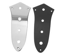 ULDIGI 2 Pezzi Guitar Control Plate in Chrome Metal Bass Guitar Truss Rod Cover Replacement For Electric Bass Repair And Maintenance