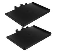 ULDIGI 2 Pezzi Mic Stand Tray Organizer For Desktop Stable Microphone Holder Shelf For Tube With Sound Card Support Easy Assembly Streaming And Recording Setups