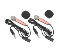 ULDIGI 2 Pezzi Mini Microfono Auricolari Cantanti Per Pc Registrazione Mobile Leggero Compatto