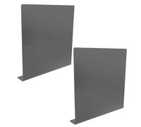 ULDIGI 2 Pezzi Paraspruzzi per Lavello in Pvc Nero, Protezione Freestanding | Barriera Anti Schizzi per Cucina e Bagno, Installazione Semplice con Nastro Adesivo Doppio Lato