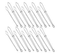 ULDIGI 20 Pezzi Kit Metallico per Inserimento Cordoncini con Morsetti Elastici Strumento per Infilare Corde e Elastici in Felpe e Pantaloni Pinza per Sostituzione Filo e Antiscivolo