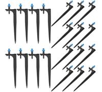 ULDIGI 20 Pezzi Testa Spruzzatore Nebulizzatore per Irrigazione a Goccia Picchetto in PE Blu, Irrigazione Uniforme e Resistente per Piante in Giardino e Frutteto