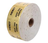 ULDIGI 2000 Pezzi Biglietti Lotteria Dorati su Ticket Numerati Strappabili per Eventi Feste Premiazioni e Carnivals Adatti per Ingressi e Riconoscimenti