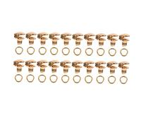 ULDIGI 20pezzi Ganci in Ottone Per Lacci Stivali Set Da Ganci Passalacci Facili Da Installare Per Riparazione Scarpe Stivali Sportivi Accessori Leggeri Per Te e Personalizzazione Lacci