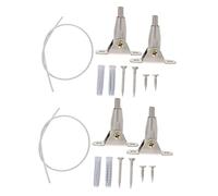 ULDIGI 2sets Fissaggi Antiribaltamento Per Mobili Da Ancoraggi Regolabili Inossidabile Per Sicurezza Infantile e Protezione Animali Domestici