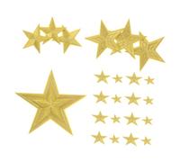 ULDIGI 32 pezzi Toppe Termoadesive Forma di Stella Ricamate Patch Applique Fai da Te per Riparazione e Decorazione di Zaini Cappotti e Jeans Applicazione senza Cuciture con Ferro