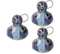 ULDIGI 3pezzi Ocarina Di Ceramica Forma Di Con Strumento Musicale Portatile Per Principianti e Professionisti Decorazione Versatile e Facile Da Suonare