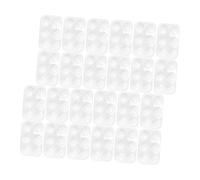 ULDIGI 40 Pezzi Palette Rettangolare per Pittura Scomparti Riutilizzabile in Plastica Leggera per Miscelazione Precisa di Acquerelli Acrilici e Pigmenti Portatile per Artisti