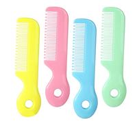 ULDIGI 4pezzi Pettini Per Ragazzo Ragazza e Ragazzo Ragazza Con Denti Rotondi Pettine Sicuro Materiale Friendly Per La Dei Dei Tuoi Piccoli Leggeri e Facili Da Portare Ottimo Per Shower