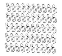 ULDIGI 50 pezzi Ciondoli Lettera Lega Antica Argento Accessori per Gioielli Te Pendenti per Collane e Braccialetti Materiale Bigiotteria Resistente e Creativo