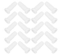 ULDIGI 50 Pezzi Inserti per Ruote Mobili in Plastica Bianca per Gambe di Sedie e Culle Boccole Resistenti con Anello di Presa Antiscivolo Ricambio per Prese Incasso Mobili e Protezione