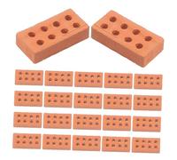 ULDIGI 50 pezzi Mini Mattoncini Simulazione per Modellini Architettonici Micro Mattoni per Paesaggi e Costruzioni DIY Materiale Resistente per Tavoli da Sabbia e Case in Miniatura