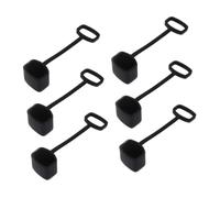 ULDIGI 6 Pezzi Cover Kazoo Silicone Protettive Decorative Resistente Riutilizzabili Nero